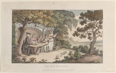 The Fair Penitent z The Vicar of Wakefield, 1 maja 1817, 1 maja 1817. autorstwa Thomas Rowlandson