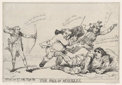 Upadek Achillesa, 7 stycznia 1785., 7 stycznia 1785. autorstwa Thomas Rowlandson