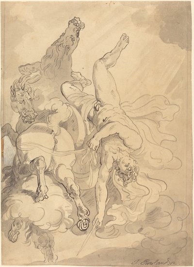 Upadek Faetona autorstwa Thomas Rowlandson