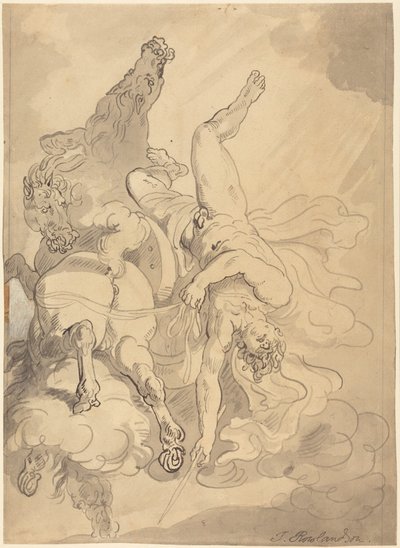 Upadek Faetona autorstwa Thomas Rowlandson