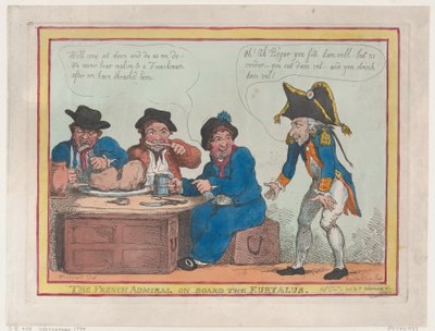 Admirał francuski na pokładzie Euryalusa, 11 grudnia 1803 r., 11 grudnia 1803 r. autorstwa Thomas Rowlandson