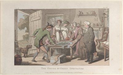 Gross of Green Spectacles, z The Vicar of Wakefield, maj 1817, maj 1817. autorstwa Thomas Rowlandson