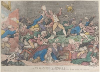 Towarzystwo Harmoniczne, [1810], wznowione 1811., [1810], wznowione 1811. autorstwa Thomas Rowlandson