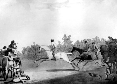 Wybitny wyścigowiec, 1789. autorstwa Thomas Rowlandson