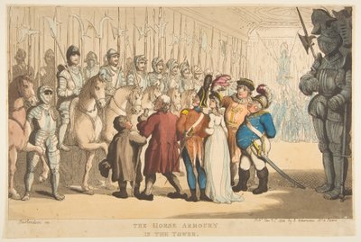 Zbrojownia Koni w Wieży, 1 stycznia 1800 r. autorstwa Thomas Rowlandson
