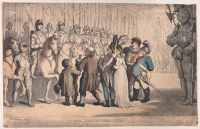 Zbrojownia Koni w Wieży, 1 stycznia 1800 r., 1 stycznia 1800 r. autorstwa Thomas Rowlandson