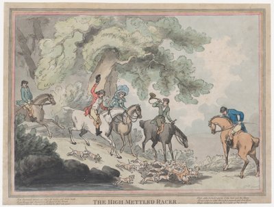Łowca z The Life of a Racehours lub The High-Mettled Racer, 20.07.1789., 20.07.1789 autorstwa Thomas Rowlandson
