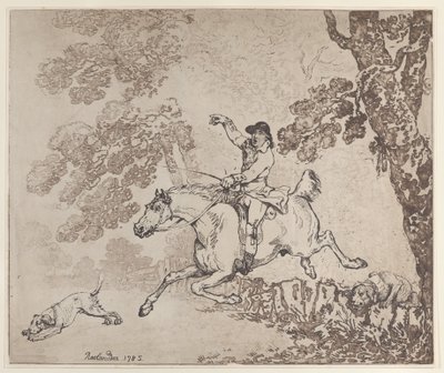 Łowca autorstwa Thomas Rowlandson