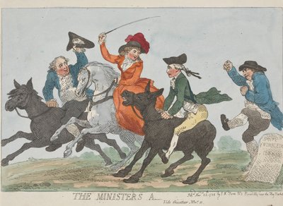 „Tyłek ministra” – zob. „Gazetteer” – 11 listopada autorstwa Thomas Rowlandson