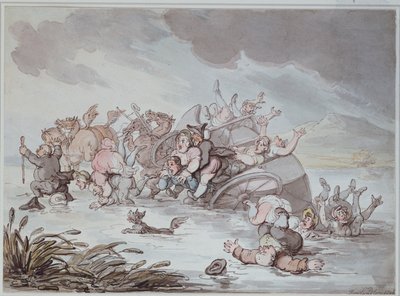 Nieszczęście, 1806 autorstwa Thomas Rowlandson