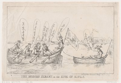 Współczesny Egbert, czyli Król Królów, 8 stycznia 1789 r., 8 stycznia 1789 r. autorstwa Thomas Rowlandson