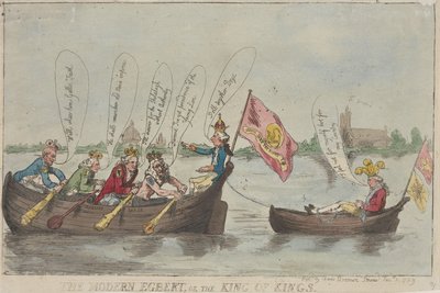 „Współczesny Egbert, czyli Król Królów” autorstwa Thomas Rowlandson