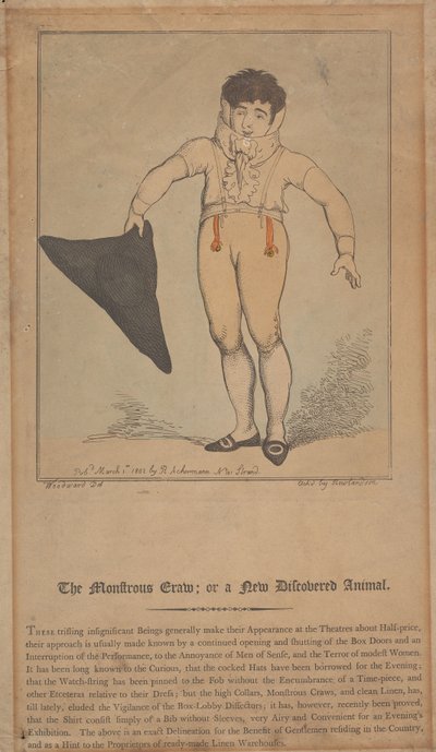 Potworny pełzacz, czyli nowo odkryte zwierzę autorstwa Thomas Rowlandson