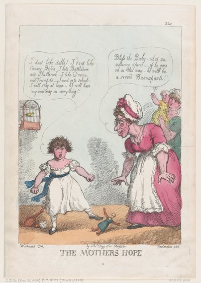 Nadzieja Matki, 21 maja 1808 r., 21 maja 1808 r. autorstwa Thomas Rowlandson