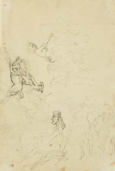 Dom Pocztowy, ok. 1778–80 autorstwa Thomas Rowlandson
