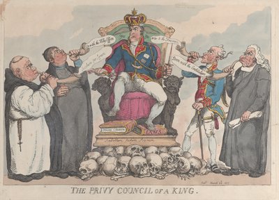 Tajna Rada Króla, 28 marca 1815 r., 28 marca 1815 r. autorstwa Thomas Rowlandson