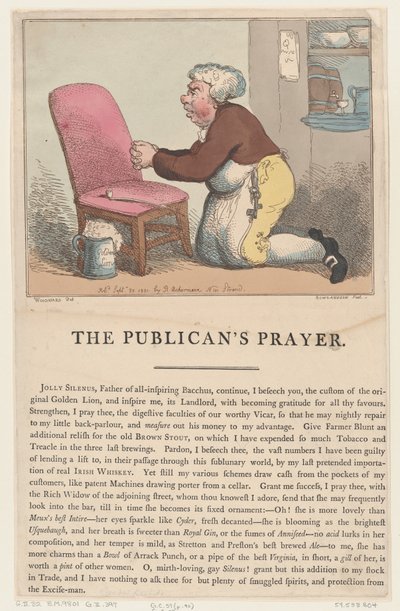 Modlitwa celnika, 20 września 1801 r., 20 września 1801 r. autorstwa Thomas Rowlandson