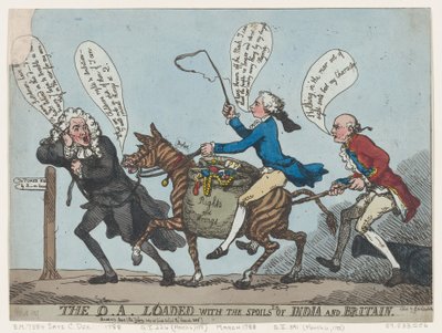 Kontrola jakości Załadowany łupami Indii i Wielkiej Brytanii, 1788., 1788. autorstwa Thomas Rowlandson