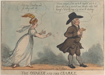 Kwakier i Clarke, 24 maja 1809., 24 maja 1809. autorstwa Thomas Rowlandson