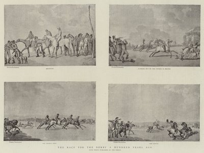 Wyścig o Derby sto lat temu autorstwa Thomas Rowlandson