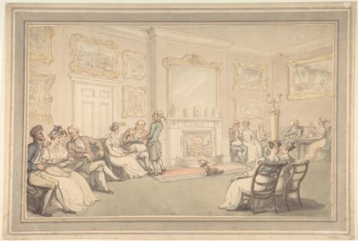 Recepcja autorstwa Thomas Rowlandson