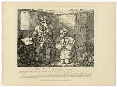 Pojednanie, z podróży Boswella po Hebrydach autorstwa Thomas Rowlandson