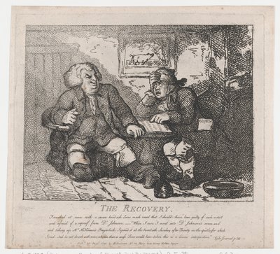 Odzyskiwanie malowniczych piękności z Boswell, część druga, 20 czerwca 1786, 20 czerwca 1786. autorstwa Thomas Rowlandson