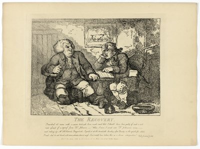 Odzyskanie, z podróży Boswella po Hebrydach autorstwa Thomas Rowlandson