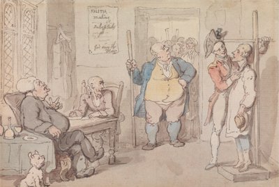 Oficer rekrutacyjny autorstwa Thomas Rowlandson