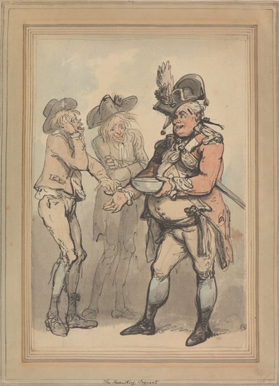 Sierżant ds. rekrutacji autorstwa Thomas Rowlandson