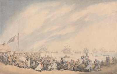 O retorno da frota para Great Yarmouth em 1797polonês autorstwa Thomas Rowlandson