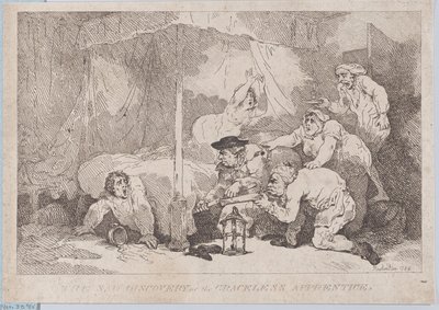 Smutne odkrycie nieokrzesanego ucznia autorstwa Thomas Rowlandson