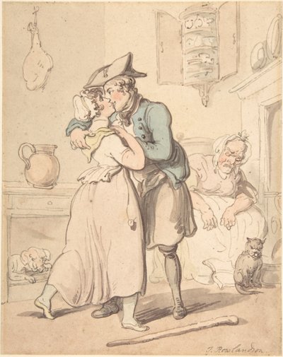 Powrót marynarza ze służby czynnej autorstwa Thomas Rowlandson