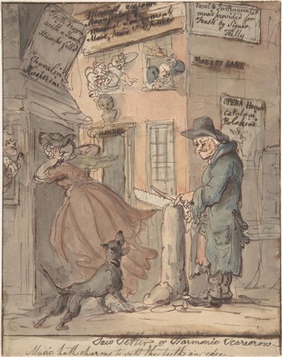 Nastawacz piły autorstwa Thomas Rowlandson