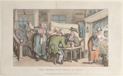 The Scold, z News of Olivia, z The Vicar of Wakefield, 1 maja 1817, 1 maja 1817. autorstwa Thomas Rowlandson