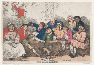 Towarzystwo Slangowe, 24 lipca 1785, 24 lipca 1785. autorstwa Thomas Rowlandson