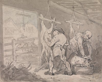 Rzeźnia autorstwa Thomas Rowlandson