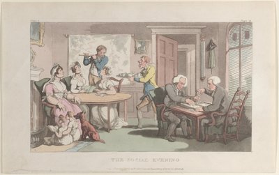 Wieczór towarzyski z Wikariusza Wakefielda, 1 maja 1817, 1 maja 1817. autorstwa Thomas Rowlandson