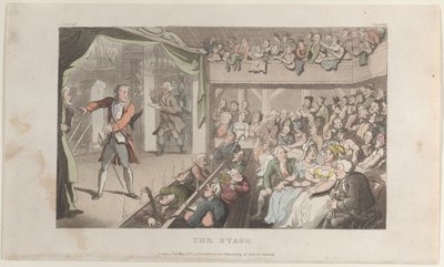 Etap. George Primrose jako Horatio, z The Vicar of Wakefield, 1 maja 1817, 1 maja 1817. autorstwa Thomas Rowlandson