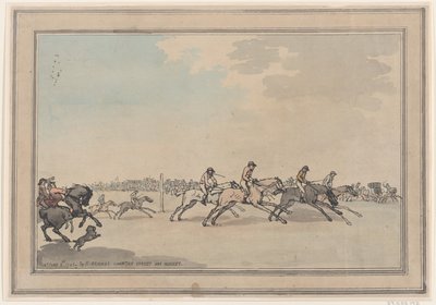 Start, 21 czerwca 1786., 21 czerwca 1786. autorstwa Thomas Rowlandson