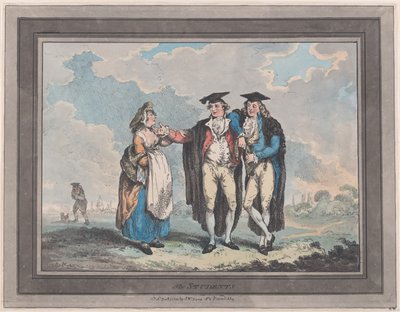 Studenci, 1 stycznia 1793., 1 stycznia 1793. autorstwa Thomas Rowlandson