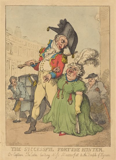 Odnoszący sukcesy łowca fortuny autorstwa Thomas Rowlandson