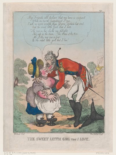Słodka mała dziewczynka, którą kocham, 4 czerwca 1808 r., 4 czerwca 1808 r. autorstwa Thomas Rowlandson