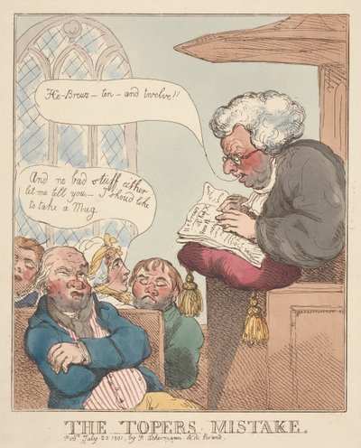 Błąd Topera autorstwa Thomas Rowlandson