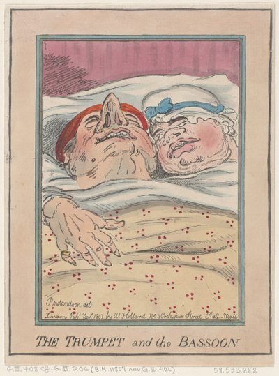 Trąbka i fagot, listopad 1803, listopad 1803. autorstwa Thomas Rowlandson