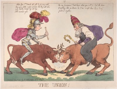 Unia, 1 stycznia 1801 r., 1 stycznia 1801 r. autorstwa Thomas Rowlandson