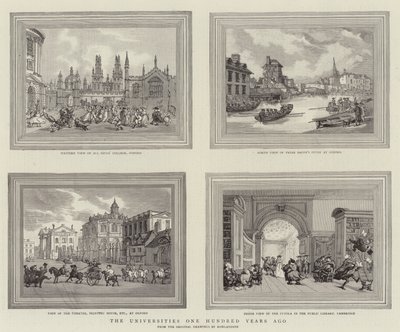 Uniwersytety sto lat temu autorstwa Thomas Rowlandson