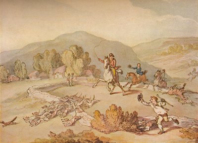 Polowanie na wieś, ok. 1800, 1922 r autorstwa Thomas Rowlandson