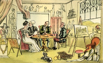 „Pokój artysty” autorstwa Thomas Rowlandson