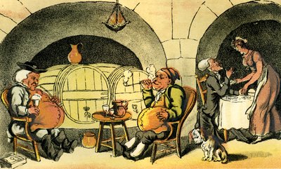„Kwartet piwniczny” autorstwa Thomas Rowlandson